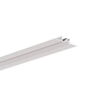 Klus MICRO-30DEG-KOZ - profil LED encastré avec angle lumineux incliné de 30 degrés - 5,75 x 1,12 cm - aluminium
