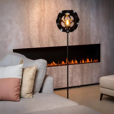 Lucide Hannelore - lampadaire - Ø 30 x 149,6 cm - noir