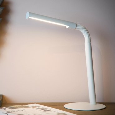 Lucide Gilly - lampe de bureau - 28 x 14 x 49 cm - 3W LED inclus - blanc