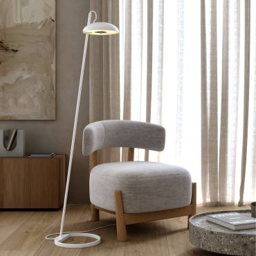 Design for the People Versale - lampadaire - 28 x 140 cm - blanc