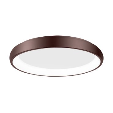 Nova Luce Albi - plafonnier - Ø 61 x 8,5 cm - 50W LED dimmable inclus - brun