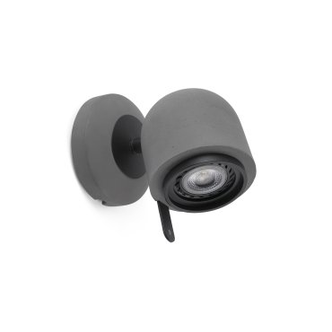 Faro Stone - spot en saillie 1L - 9 x 13 x 13,5 cm - gris