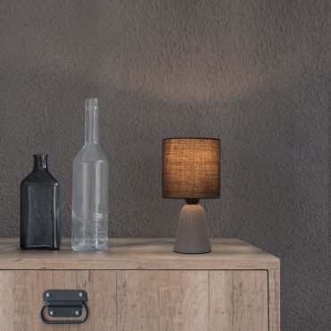 Nova Luce Zero - lampe à poser - Ø 12 x 22,5 cm - gris et noir