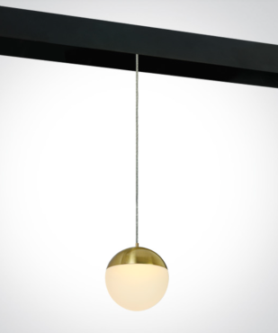 ONE Light système de rail magnétique - Pendentifs boule - Ø 9,3 x 150 cm - 10W LED inclus - or