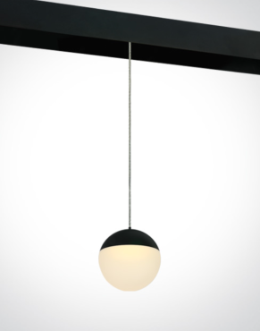 ONE Light système de rail magnétique - Pendentifs boule - Ø 9,3 x 150 cm - 10W LED inclus - noir