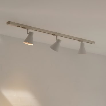 Nordlux Eik Link 3-Kit + 1M Rail - spot sur rail GU10 - Ø 8,5 x 16 cm - blanc
