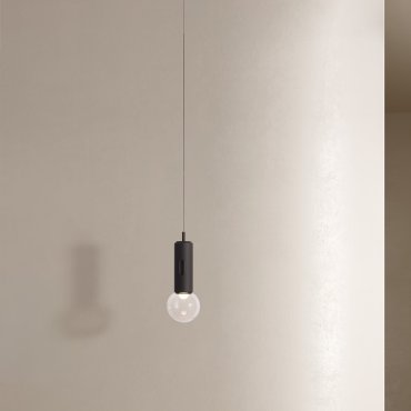 Nova Luce Chronos - lampe suspendue - Ø 13 x 300 cm - 11W dimmable LED inclus - noir