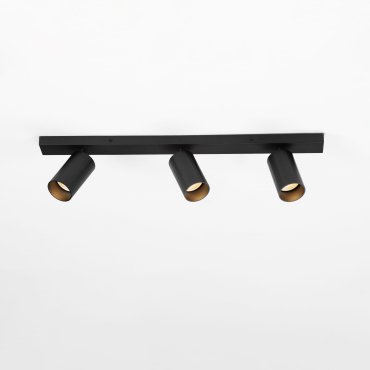 Nova Luce Zelos - spot en saillie 3L - 60 x 13,7 x 6 cm - noir sablé