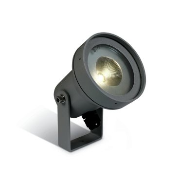 ONE Light Garden Round - spot au sol sur piquet - Ø 9,4 x 16 cm - 6W LED inclus - IP65 - anthracite