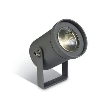 ONE Light Garden Round - spot au sol sur piquet - Ø 6,9 x 12 cm - 3W LED inclus - IP65 - anthracite