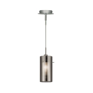 Searchlight Duo 2 - lampe suspendue - Ø 13 x 100 cm - verre fumé et dépoli