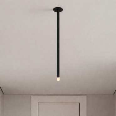 Nova Luce Stilvi - plafonnier - Ø 5 x 44 cm - 4W LED inclus - noir sablé