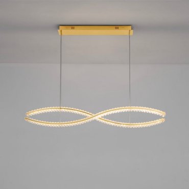 Nova Luce Aurelia - suspension - 120 x 16 x 150 cm - LED 95W dimmable inclus - or