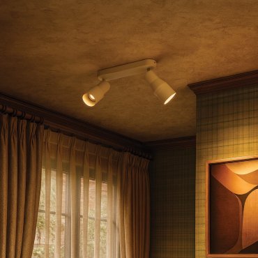 VK Lighting Iluma - applique et plafonnier - 27 x 12,8 x 6 cm - beige