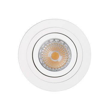 Faro Radon - spot encastré - Ø 92 mm, Ø 80 mm encastré - blanc mat