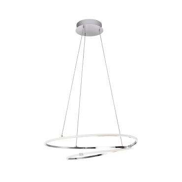 Nova Luce Viareggio - lampe suspendue - Ø 56 x 120 cm - 29W LED inclus - chrome