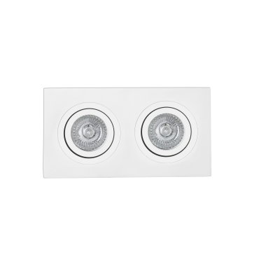 Faro Radon - spot encastré - 180 x 92 mm, 170 x 80 mm format encastré - blanc mat