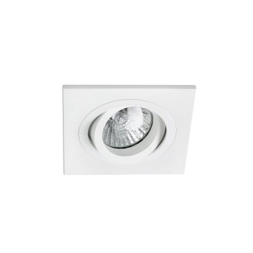 Faro Radon - spot encastré - 92 x 92 mm, Ø 80 mm encastrable - blanc mat