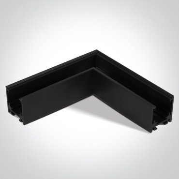 ONE Light Profils de surface magnétiques Mini - coin pour 42001A &amp; 42002A - 11 x 2,7 x 3 cm - noir