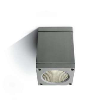 ONE Light Outdoor Ceiling Cylinders - plafonnier d'extérieur - 8 x 8 x 10,7 cm - 6W LED inclus - IP54 - gris