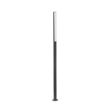 Faro Beret - lampadaire - Ø 6,5 x 180 cm - 16W LED inclus - IP54 - gris foncé