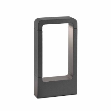 Faro Das - lampe de jardin - 16 x 5,4 x 30 cm - 8W LED inclus - IP54 - gris foncé
