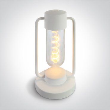 ONE Light Lampes de table portables - rechargeables en continu - Ø 13 x 30 cm - 1,8W LED inclus - IP65 - blanc