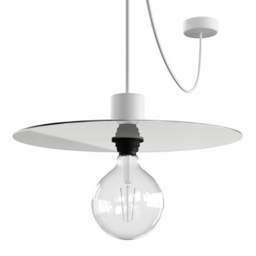 Creative Cables Elegant - lampe suspendue - Ø 40 x 514,8 cm - IP65 - blanc