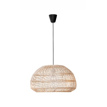 Nova Luce Melody - lampe suspendue - Ø 50,5 x 250 cm - brun et noir