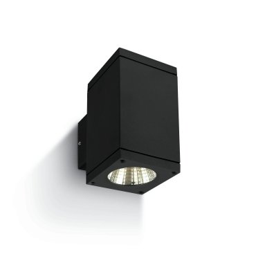 ONE Light Outdoor Wall Cylinders Up &amp; Down Beam - applique murale extérieure - 8 x 11,4 x 14,4 cm - 2 x 6W LED inclus - IP54 - noir
