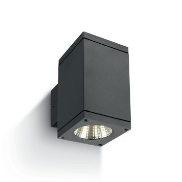 ONE Light Outdoor Wall Cylinders Up &amp; Down Beam - applique murale extérieure - 8 x 11,4 x 14,4 cm - 2 x 6W LED inclus - IP54 - anthracite