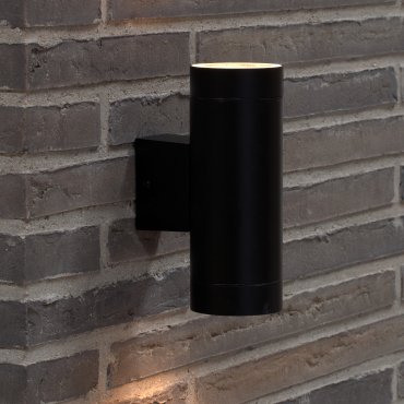 Nordlux Tin Maxi - applique murale extérieure - 7,6 x 19 x 12,5 cm - IP54 - noir