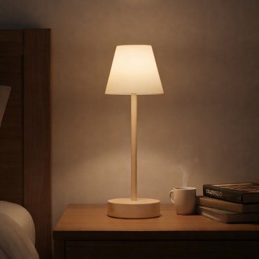 New Garden Lola Slim 30 - lampe de table rechargeable avec variateur tactile - Ø 11 x 32 cm - 1,9W LED dimmable inclus - IP44 - or - couleur de lumière blanche