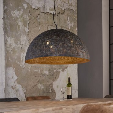 Vico Perforated - lampe suspendue 1 - 70 x 150 cm - noir brun