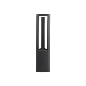 Searchlight Michigan - lampe de jardin - 13 x 13 x 50 cm - 5,5W LED inclus - IP54 - gris foncé