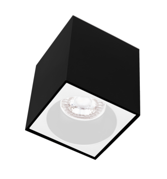 Century Italia Essenza Cube - spot de construction 1L - 9,6 x 9,6 x 10,2 cm - blanc et noir