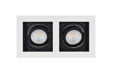 Projectlight Bloq 2 - spot encastré - 180 x 100 mm, 171 x 92 mm format encastré - blanc et noir