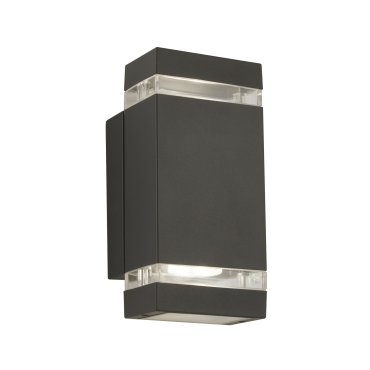Searchlight Upwell - applique murale extérieure - 11 x 23,5 cm - IP44 - gris
