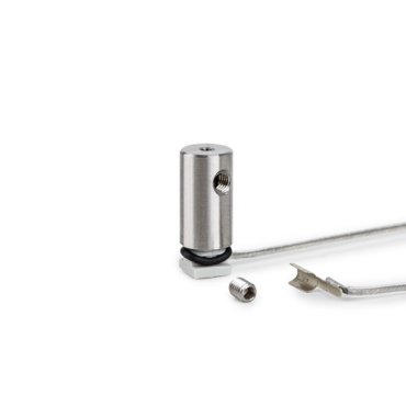 Klus FI-8-LIN-ZMZ - point de fixation conducteur - argent