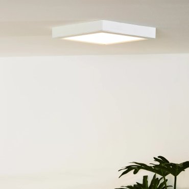 Lucide Tendo-led - plafonnier / spot encastré - 22 x 22 x 3 cm - 18W LED inclus - blanc