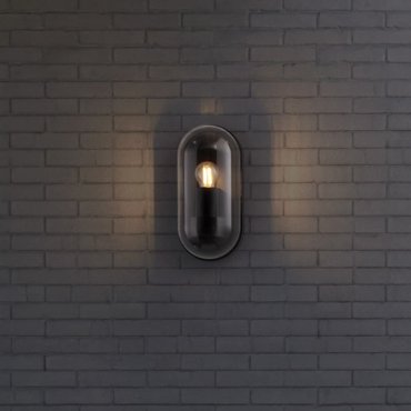 Nova Luce Amel - applique murale extérieure - 12,5 x 25,5 x 8,5 cm - IP65 - anthracite foncé