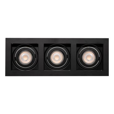 Projectlight Bloq 3L - spot encastrable - 270 x 100 mm, 250 x 92 mm encastrable - noir