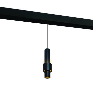ONE Light système de rail magnétique - Suspensions cylindriques - Ø 6 x 180 cm - 7W LED inclus - noir