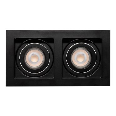 Projectlight Bloq 2L - spot encastrable - 180 x 100 mm, 171 x 92 mm encastrable - noir