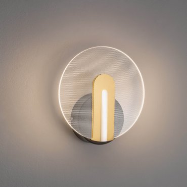 Nova Luce Genti - applique murale - 20 x 11,5 x 11 cm - 7W LED inclus - noir et or