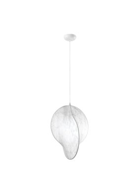 Nova Luce Esperia - lampe suspendue - Ø 53 x 215 cm - blanc sablé