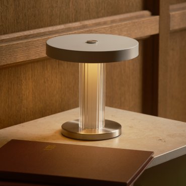 Design For The People Trezzi - lampe de table portable avec batterie rechargeable - Ø 21 x 21,9 cm - fonction Moodmaker à 3 niveaux - 5W LED inclus - blanc