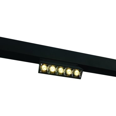 ONE Light système de rail magnétique - Spots linéaires réglables - spot de rail - 13,5 x 3,4 x 9,5 cm - 12W LED inclus - noir