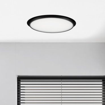 Nova Luce Perfect Profile Trimless - spot à encastrer avec télécommande - Ø 400 mm, 475 mm encastré - 24W LED dimmable inclus - 2700K-6000K - noir