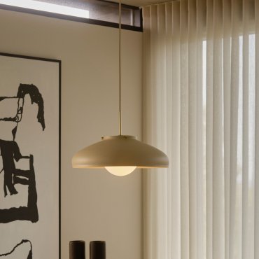Design For The People Latif - lampe suspendue - Ø 40 x 326,4 cm - beige
